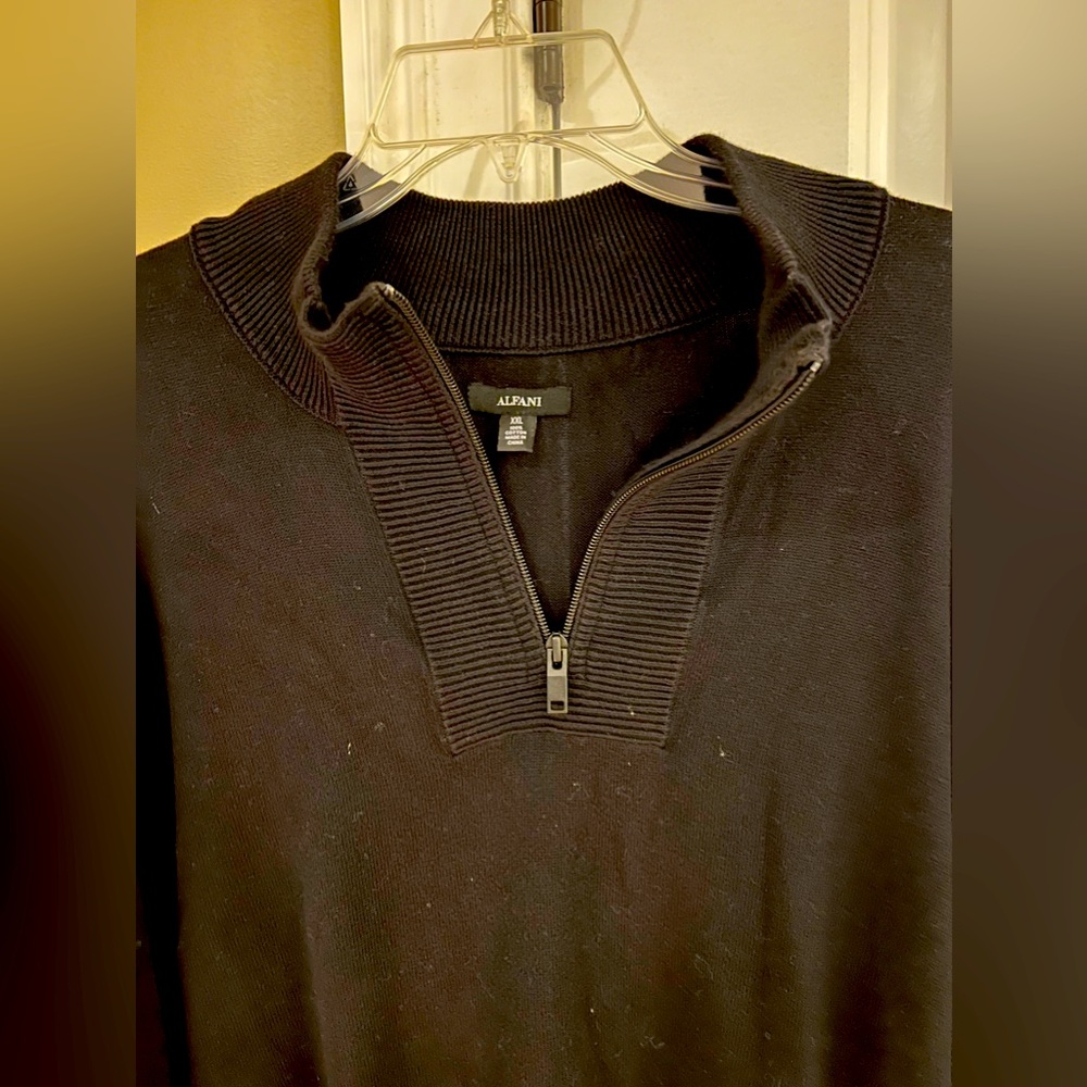 Men’s Alfani Knit Sweater with half zip